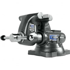 Wilton - Bench & Pipe Combination Vises Jaw Width (Inch): 5-1/2 Jaw Opening Capacity (Inch): 3-5/8 - Makers Industrial Supply