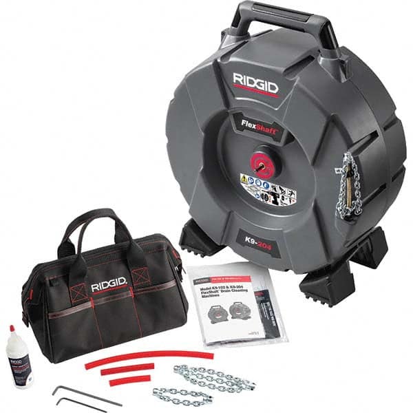 Ridgid - Electric & Gas Drain Cleaning Machines Type of Power: Cordless Drill (Not Included) For Minimum Pipe Size: 2 (Inch) - Makers Industrial Supply