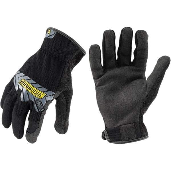 ironCLAD - Size M (8), ANSI Cut Lvl A2, Abrasion Lvl 3, Cut Resistant Gloves - 9.5" Long, Uncoated, Unlined, Slip-On Cuff, Black, Paired - Makers Industrial Supply