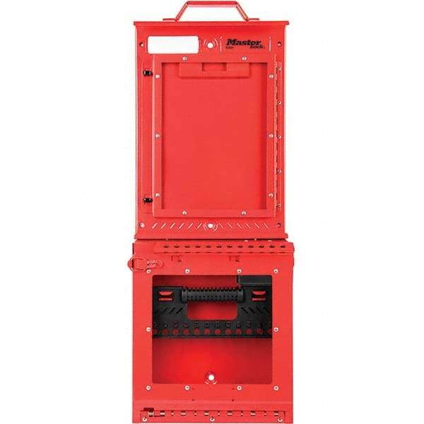 Master Lock - Group Lockout Boxes Portable or Wall Mount: Portable & Wall Mount Maximum Number of Padlocks: 12 - Makers Industrial Supply