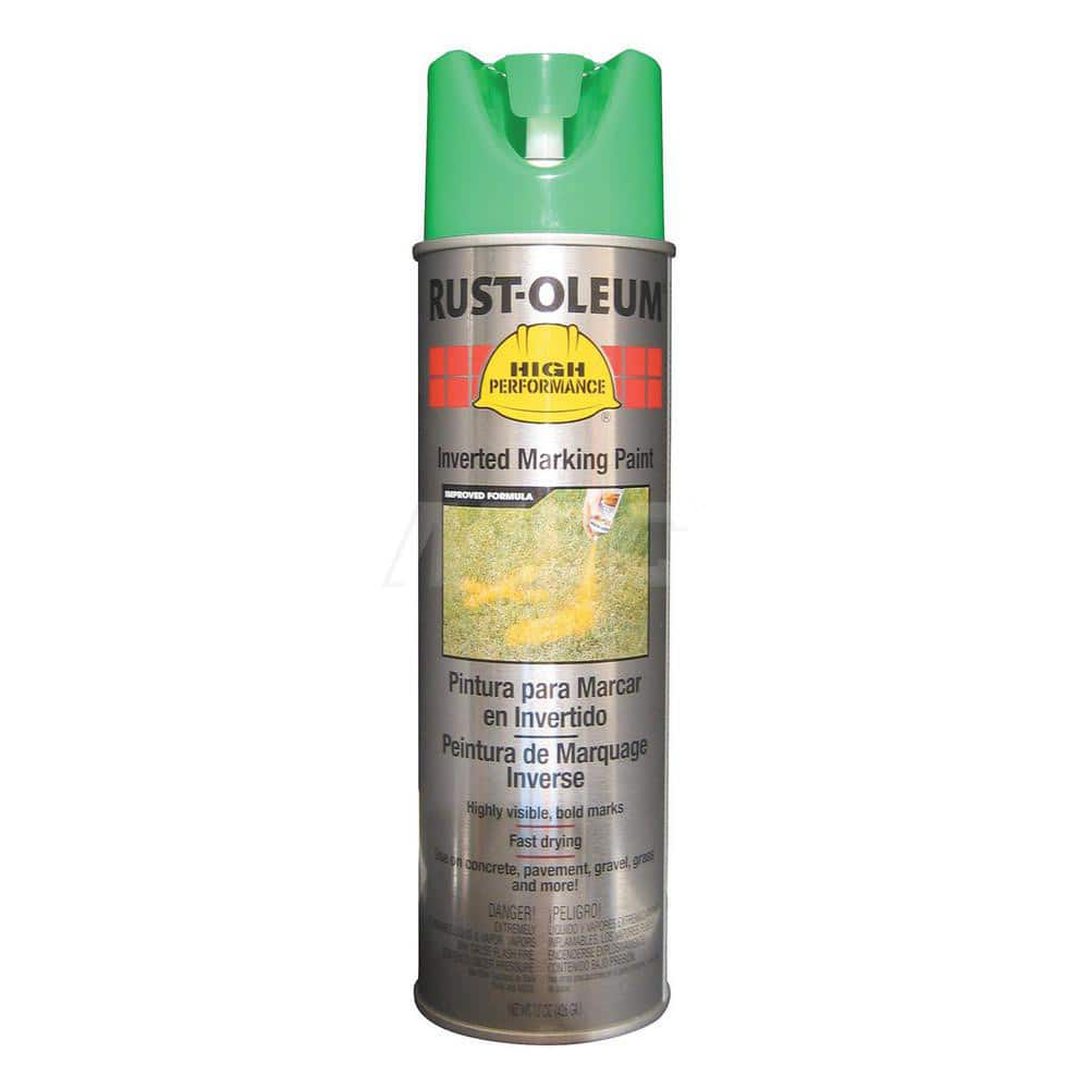 15 fl oz Green Marking Paint 300' to 350' Coverage at 1-1/2″ Wide, Solvent-Based Formula