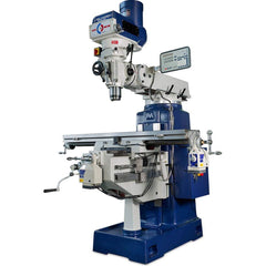 Palmgren - Knee Milling Machines; Spindle Speed Control: Variable ; Table Length (Inch): 54 ; Table Width (Inch): 10 ; Horsepower (HP): 5 ; Phase: 3 ; Voltage: 230/460 - Exact Industrial Supply