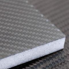 Plastic Sandwich Panels; Face Material: Carbon Fiber Twill; Core Material: Rohacell IGF31; Color: Black; Length (Inch): 24; Width (Inch): 48.0000; Thickness (Decimal Inch): 0.2500