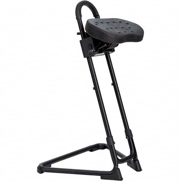 ALERA - Swivel & Adjustable Stools Type: Adjustable Height Stool Base Type: Mobile Wheel Base - Makers Industrial Supply