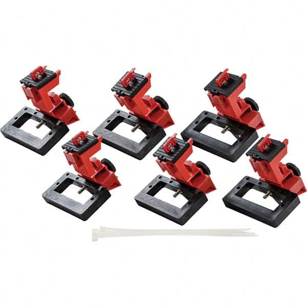 Brady - Pack of 6 Universal Circuit Breaker Lockouts - Makers Industrial Supply