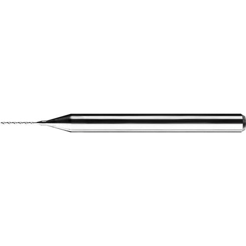 ‎#92 Dia. × 1/8″ Shank × 0.15″ Flute Length × 1-1/2″ OAL, Extended, 118°, Uncoated, 2 Flute, Straight / Cylindrical Solid Carbide Drill