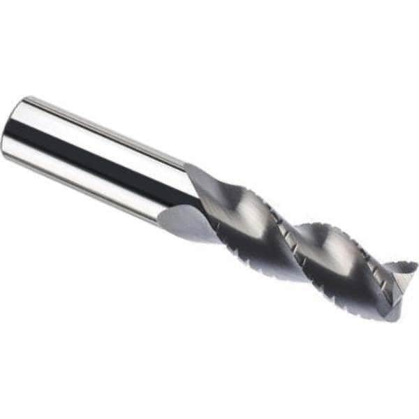 Corner Radius End Mill: 1″ Dia, 1-3/4″ LOC, 0.06″ Radius, 3 Flutes, Solid Carbide 4-1/2″ OAL, 1″ Shank Dia, 38 ° Helix, TiB2 Coated, Corner Radius End, Centercutting, Series APR