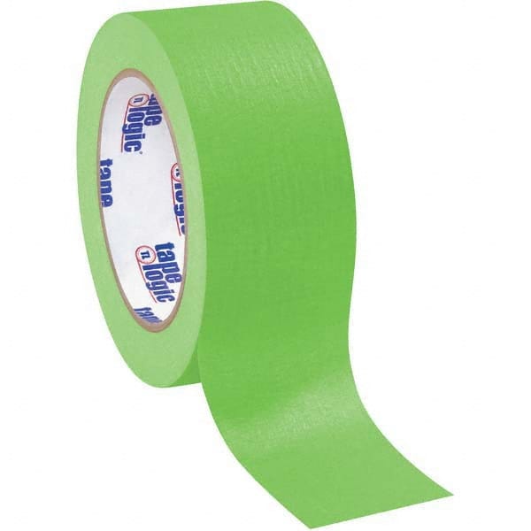 Tape Logic - Pack of (12), 60 Yd Rolls 2" Light Green Crepe Paper Masking Tape - Makers Industrial Supply