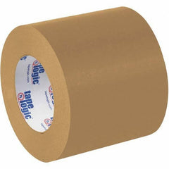 Tape Logic - Pack of (6), 60 Yd Rolls 4" Brown Crepe Paper Masking Paper - Makers Industrial Supply