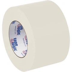 Tape Logic - Pack of (6), 60 Yd Rolls 3" White Crepe Paper Masking Paper - Makers Industrial Supply