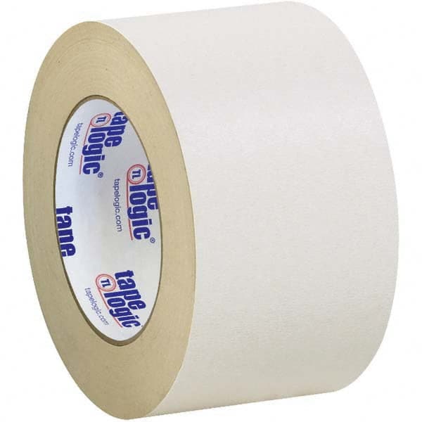 Tape Logic - Pack of (3), 36 Yd Rolls 3" Tan Crepe Paper Masking Tape - Makers Industrial Supply