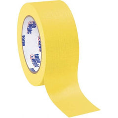 Tape Logic - Pack of (12), 60 Yd Rolls 2" Yellow Crepe Paper Masking Tape - Makers Industrial Supply