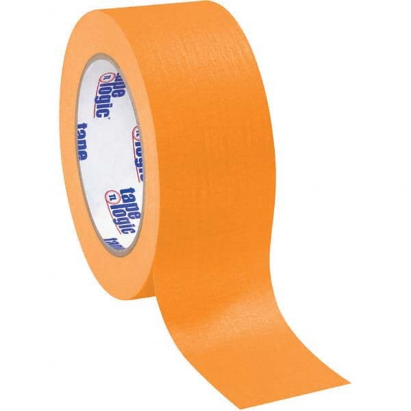 Tape Logic - Pack of (12), 60 Yd Rolls 2" Orange Crepe Paper Masking Tape - Makers Industrial Supply