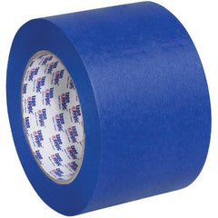 Tape Logic - Pack of (16), 60 Yd Rolls 3" Blue Crepe Paper Painter's Tape - Makers Industrial Supply