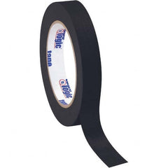 Tape Logic - Pack of (12), 60 Yd Rolls 3/4" Black Crepe Paper Masking Tape - Makers Industrial Supply