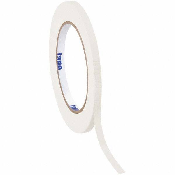 Tape Logic - Pack of (12), 60 Yd Rolls 1/2" White Crepe Paper Masking Tape - Makers Industrial Supply