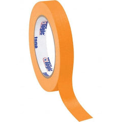 Tape Logic - Pack of (12), 60 Yd Rolls 3/4" Orange Crepe Paper Masking Tape - Makers Industrial Supply