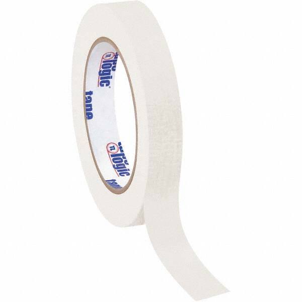 Tape Logic - Pack of (12), 60 Yd Rolls 3/4" White Crepe Paper Masking Tape - Makers Industrial Supply