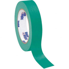 Tape Logic - Pack of (12), 60 Yd Rolls 1" Dark Green Crepe Paper Masking Tape - Makers Industrial Supply