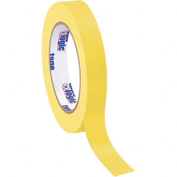 Tape Logic - Pack of (12), 60 Yd Rolls 3/4" Yellow Crepe Paper Masking Tape - Makers Industrial Supply