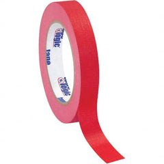 Tape Logic - Pack of (12), 60 Yd Rolls 3/4" Red Crepe Paper Masking Tape - Makers Industrial Supply