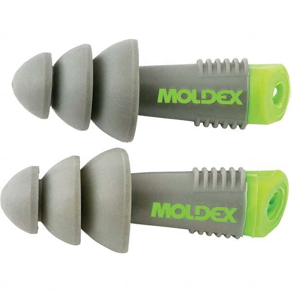 Moldex - 200 1-Pack Pairs Reusable Uncorded 27 dB Flanged Earplugs - Makers Industrial Supply