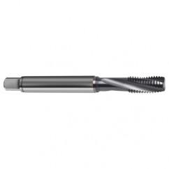 M6x1.0 4HX 3-Flute Cobalt Semi-Bottoming 15 degree Spiral Flute Tap-TiCN - Makers Industrial Supply