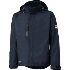 Helly Hansen - Size M Navy Wind Resistant & Water Resistant Jacket - Makers Industrial Supply