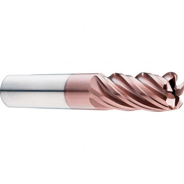 SGS - 3/4" Diam, Variable Pitch, 7/8" LOC, 5 Flute Solid Carbide Roughing Corner Radius End Mill - Makers Industrial Supply