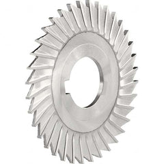 Slitting & Slotting Saw: 4″ Dia, 3/16″ Thick, 1″ Arbor Hole, 40 Teeth, High Speed Steel Bright/Uncoated, Straight