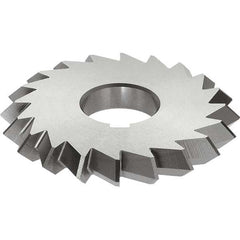 Keo - 2-3/4° 2-3/4" Cut Diam, 1/2" Cut Width, 1" Arbor, High Speed Steel Double-Angle Cutter - Exact Industrial Supply