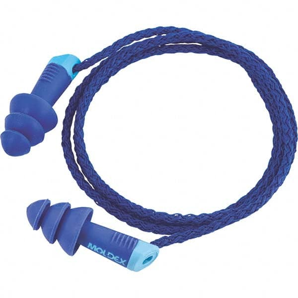 Moldex - 200 1-Pack Pairs Reusable Corded 27 dB Flanged Earplugs - Makers Industrial Supply