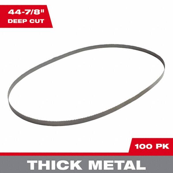 Milwaukee Tool - 44-7/8" x 1/2" x 0.02" 10-14 TPI Bi-Metal Portable Band Saw Blade - Makers Industrial Supply