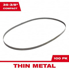 Milwaukee Tool - 35-3/8" x 1/2" x 0.02" 14 TPI Bi-Metal Portable Band Saw Blade - Makers Industrial Supply