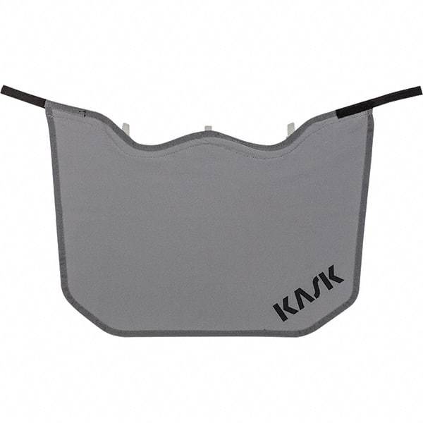 Kask America - Polyester Hard Hat Neck Shade - Blade Mounted Attachment, Gray, Compatible with KASK Zenith - Makers Industrial Supply