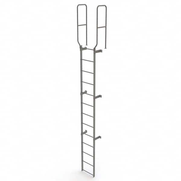 TRI-ARC - Rolling & Wall Mounted Ladders & Platforms Type: Fixed Ladder Style: Safety Cage - Makers Industrial Supply