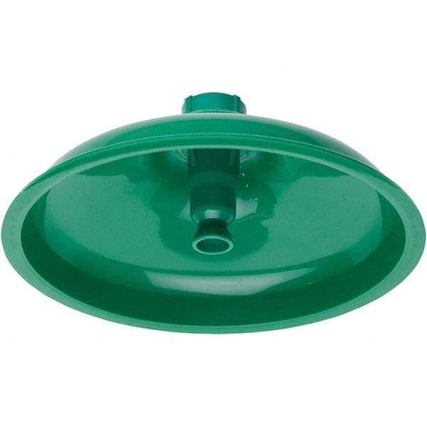 Haws - 11" Long x 11" Wide x 4" High, Plastic Plumbed Wash Station Showerhead - Green Matting - Makers Industrial Supply