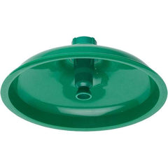 Haws - 11" Long x 11" Wide x 4" High, Plastic Plumbed Wash Station Showerhead - Green Matting - Makers Industrial Supply