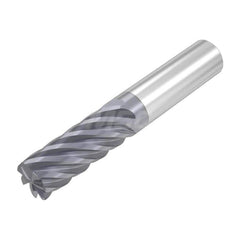 Roughing & Finishing End Mills; Mill Diameter (Decimal Inch): 0.6250; Mill Diameter (Inch): 5/8; End Type: Corner Radius; Corner Radius (Decimal Inch): 0.0300; Number of Flutes: 7; Material: Solid Carbide; Finish/Coating: AlTiN; Length of Cut (Inch): 1-5/