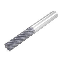 Roughing & Finishing End Mills; Mill Diameter (Decimal Inch): 0.7500; Mill Diameter (Inch): 3/4; End Type: Corner Radius; Corner Radius (Decimal Inch): 0.0300; Number of Flutes: 7; Material: Solid Carbide; Finish/Coating: AlTiN; Length of Cut (Inch): 3-1/