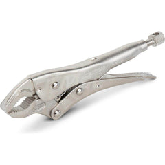 Locking Plier: 7'' OAL, Round Jaw