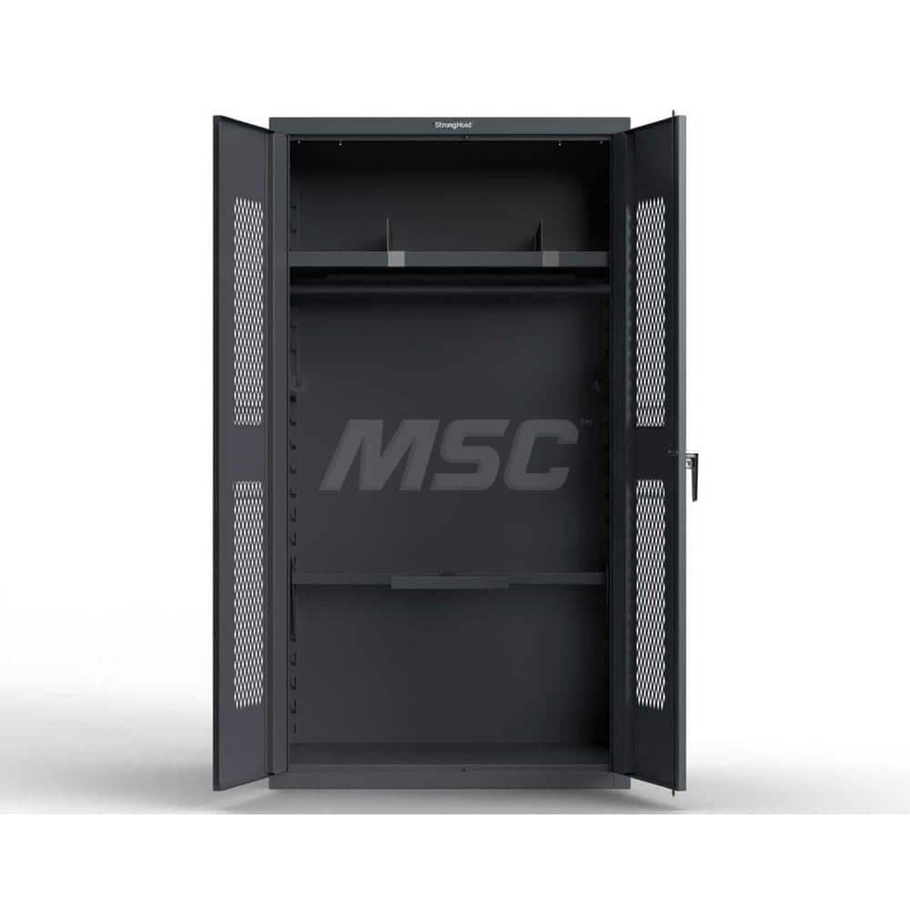 Locker: 42″ Wide, 24″ Deep, 78″ High Black