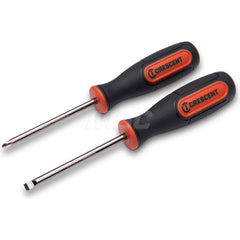 Screwdriver Set: 2 Pc, Phillips & Slotted