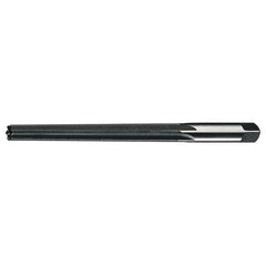 #8 STR / RHC HSS Straight Shank Straight Flute Taper Pin Reamer - Bright - Exact Industrial Supply