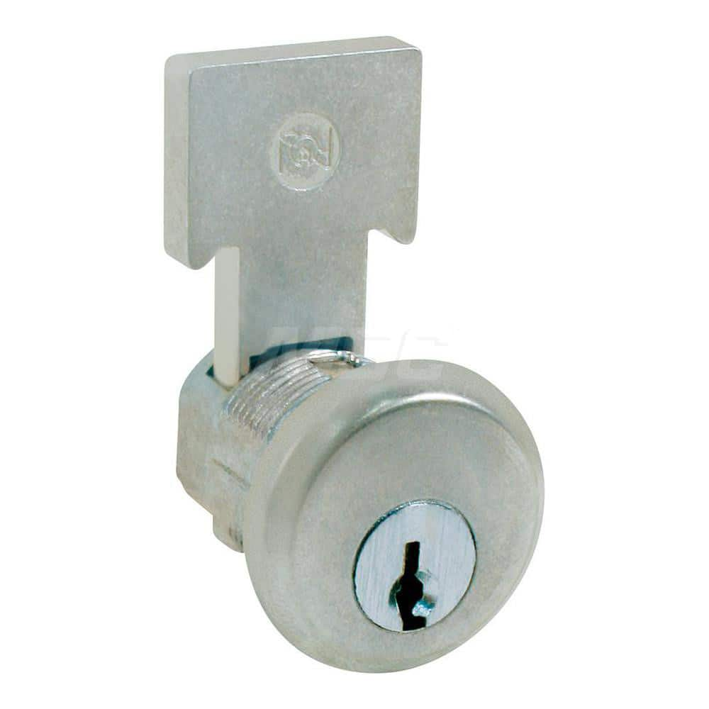 Camlocks, Side Latches & Pawl Latches; Lock Type: Heavy-Duty; 4-Pin Tumbler Keyed Lock Only; Standard; Deadbolt Cabinet & Drawer; Body Diameter: 0.7500; Body Diameter: .75; Key Type: Keyed Alike; Maximum Thickness: 1/4; Fastening Style: Nut; Camlock Style