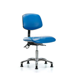 Task Chair: ESD Vinyl, Blue