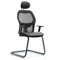 Guest & Lobby Chairs & Sofas; Type: Guest; Base Type: Sled Base; Width (Inch): 24-1/2; Depth (Inch): 19; Seat Material: Vinyl; Frame Color: Black; Color: Sterling; Overall Height (Inch): 39-1/2