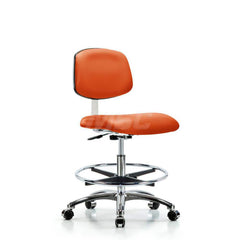 Task Chair: Vinyl, Orange Kist