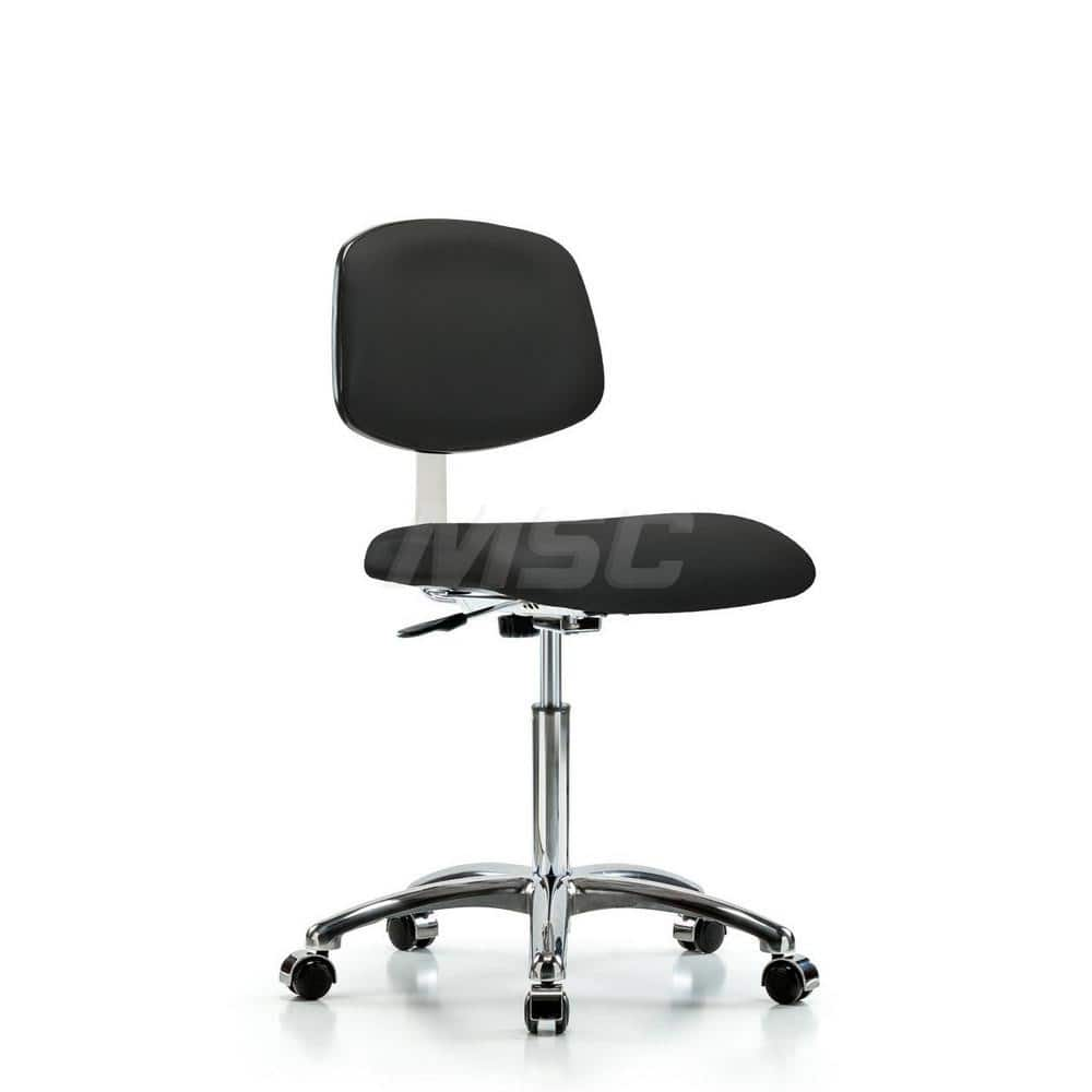 Task Chair: Vinyl, Black