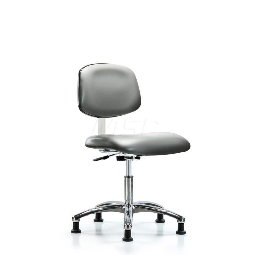 Task Chair: Vinyl, Sterling